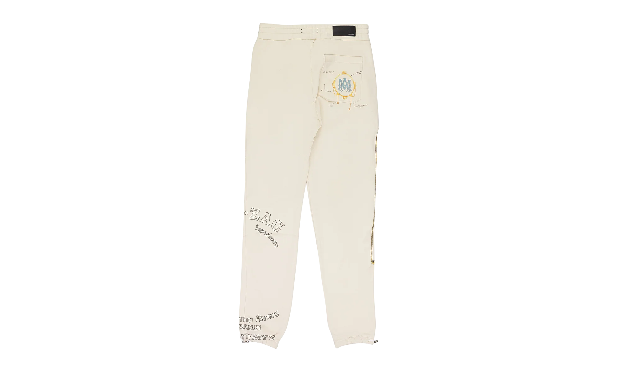 Zig Zag Sketch Sweatpants "Almond" SS22MJG029_Almond