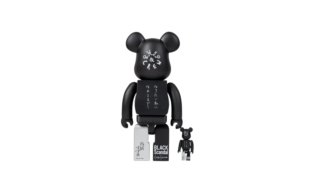 Until I Want To Be 100% and 400% Bearbrick "Black Scandal x Yohji Yamamoto x Suzume Uchida x SHIP & Crew" MEDI0101