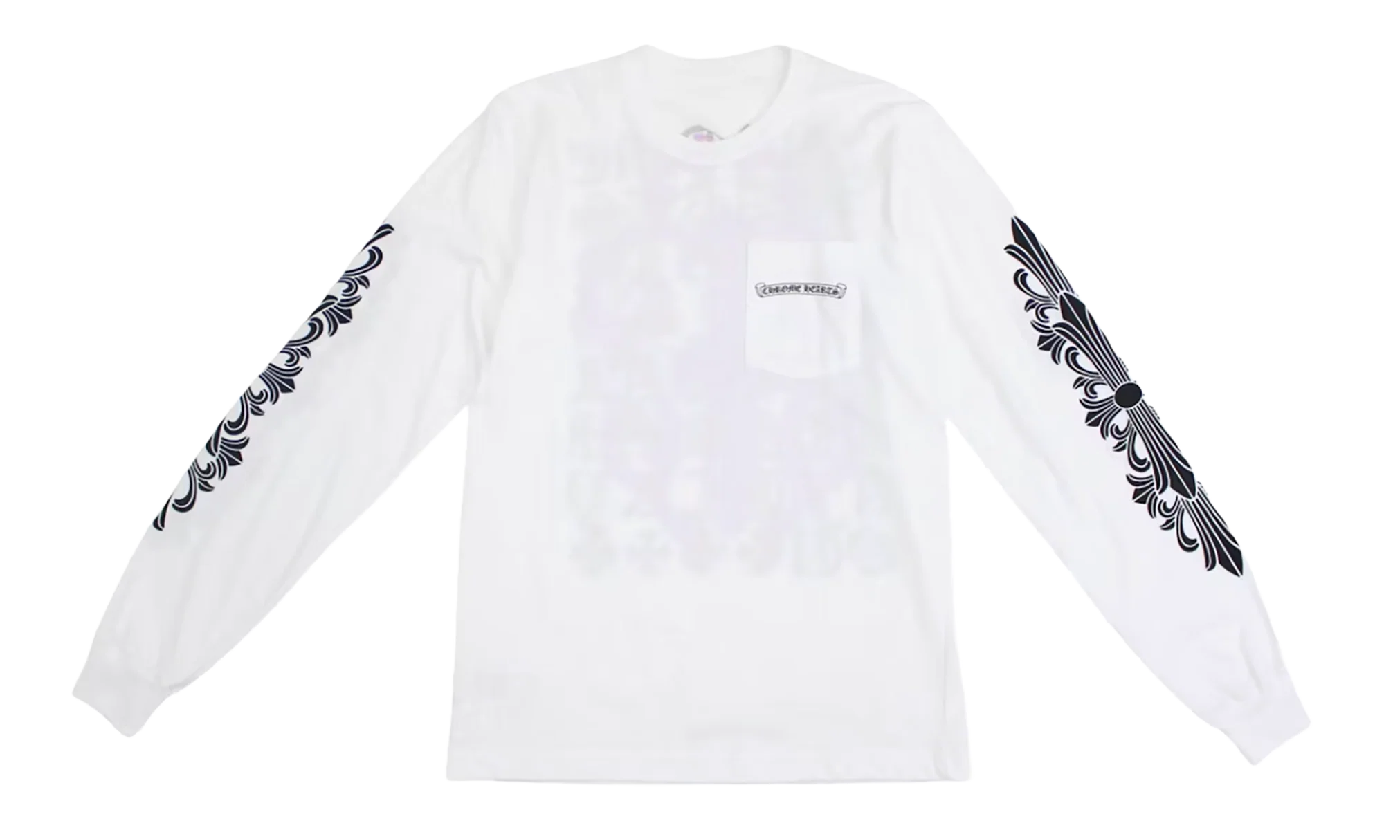 Eye Chart Dagger Longsleeve T-shirt "White" CHRM0855