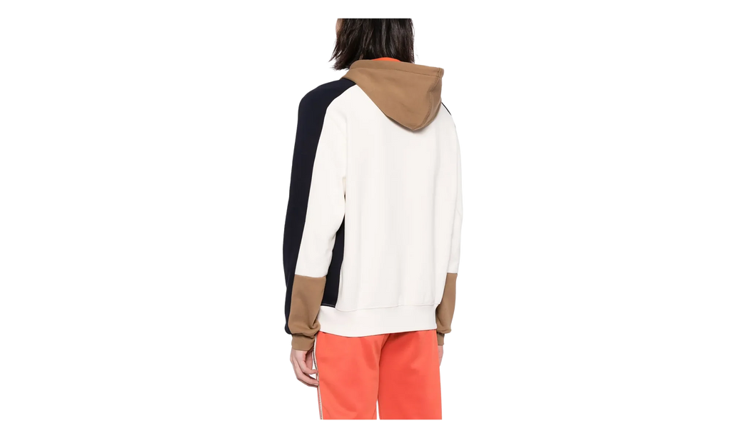 Colorblock Hoodie "White / Brown / Navy Blue" SH1301 RI2