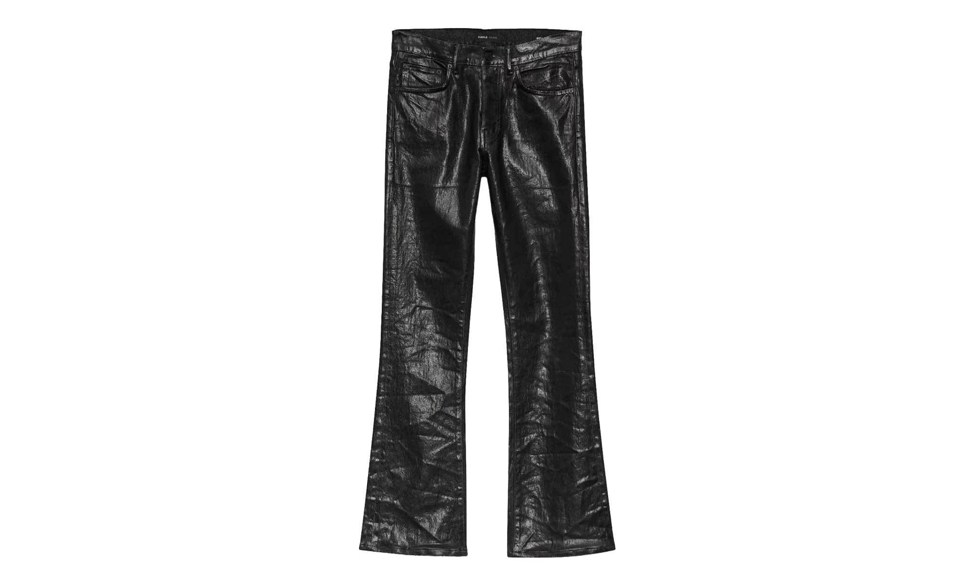 Coated Flare Jeans "Black" P004 CFDB324