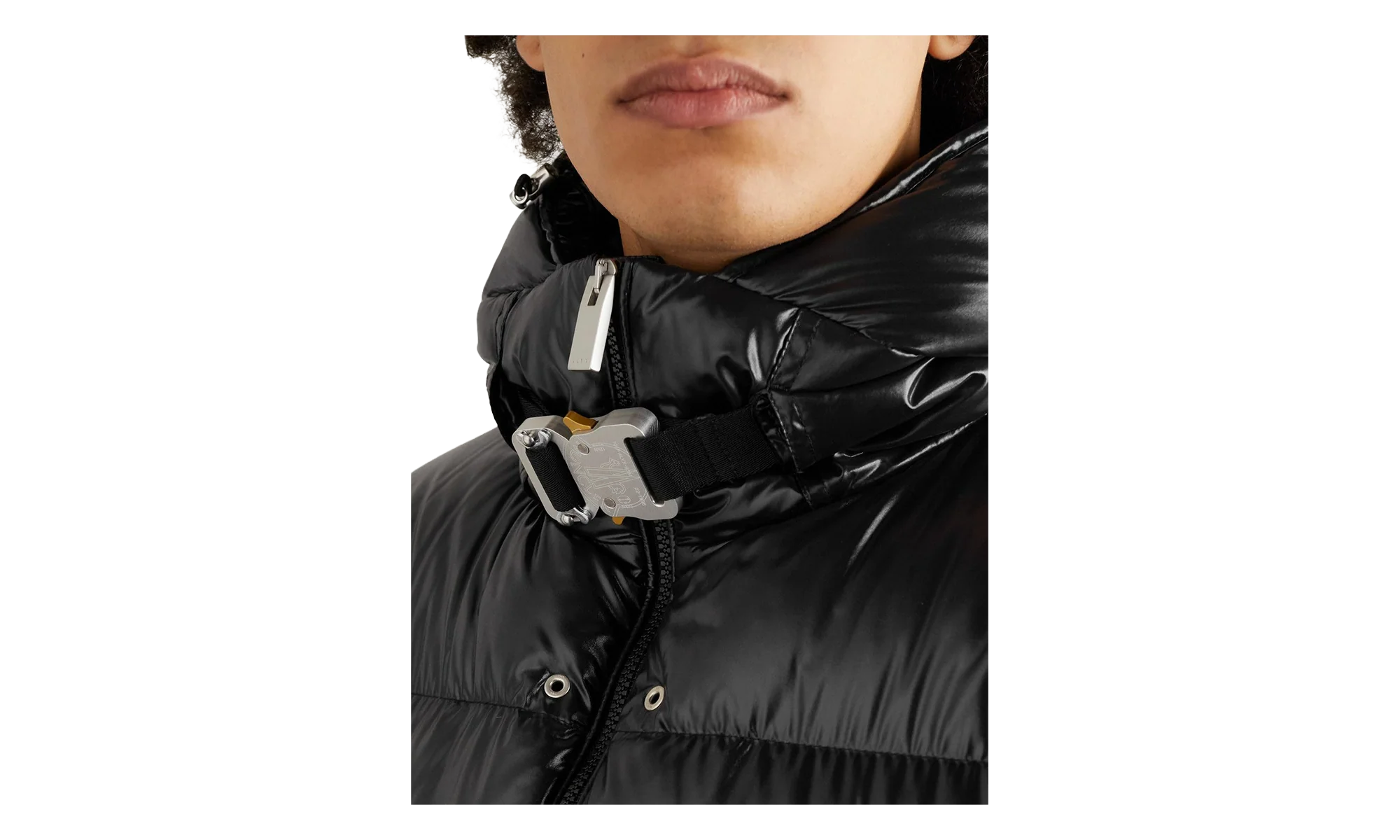 Moncler 1017 ALYX 9SM Almondis Shell Hooded Down Jacket "Black" MON28