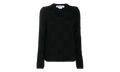Solid Color Fringe Sweater WMNS "Black" GP N015 051 BLAC