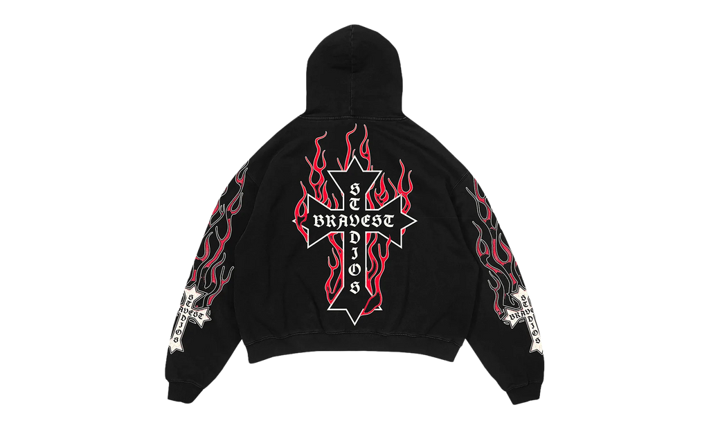 Flames Sweatsuit "Red" BS114