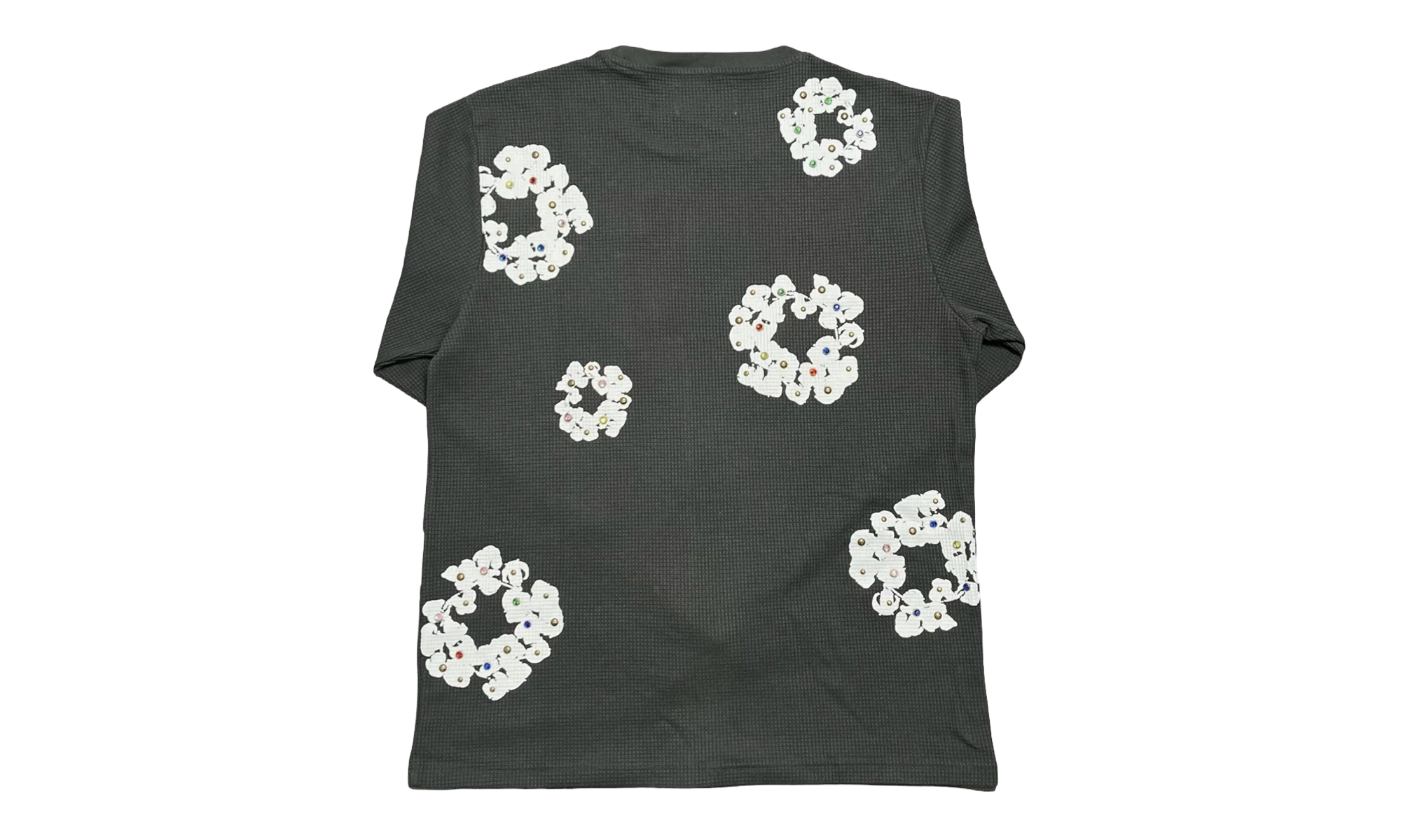 Rhinestone Cotton Wreath Thermal "Vintage Black" DT031