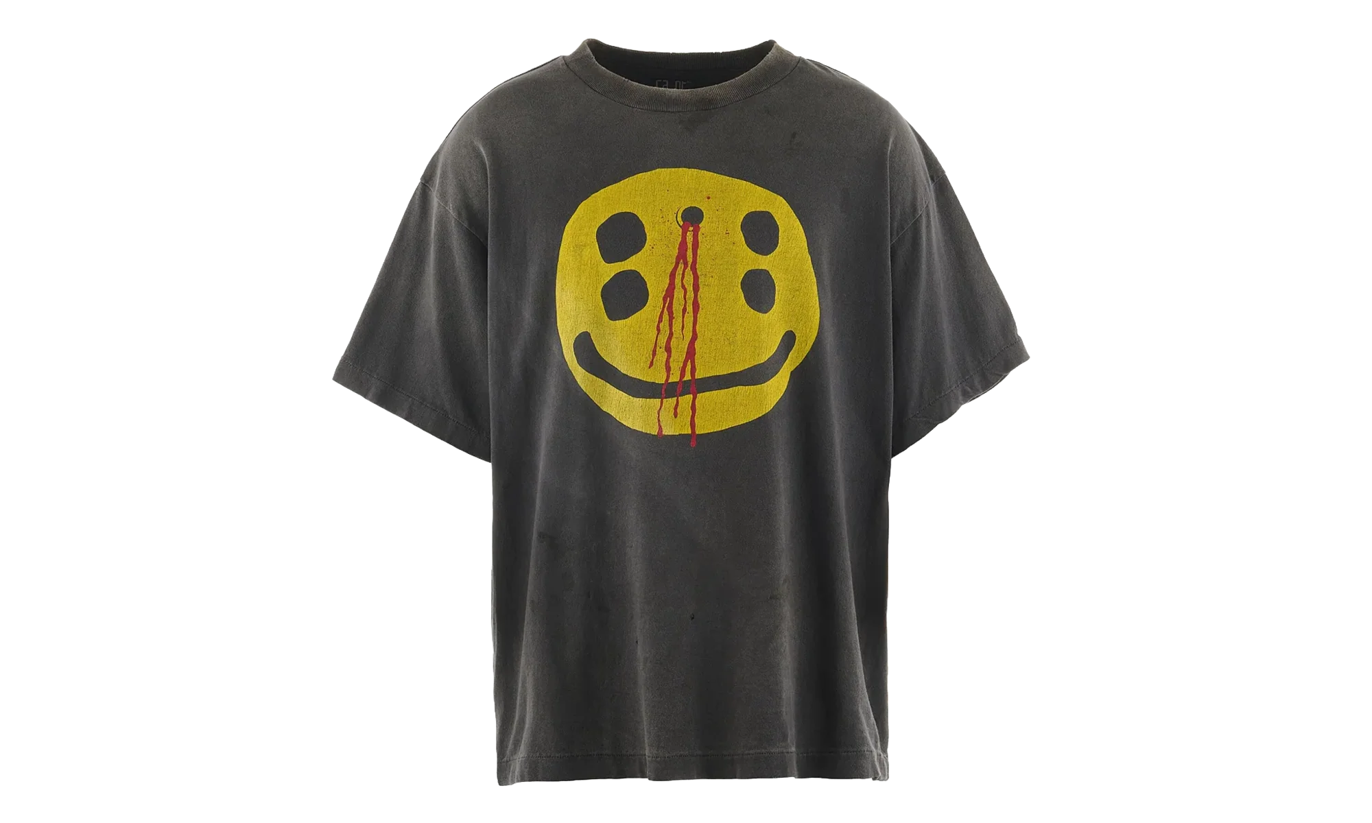 Cactus Plant Flea Market Smiley Face Logo Short Sleeve Tee Shirt "Black" SM YS1 0000 C01
