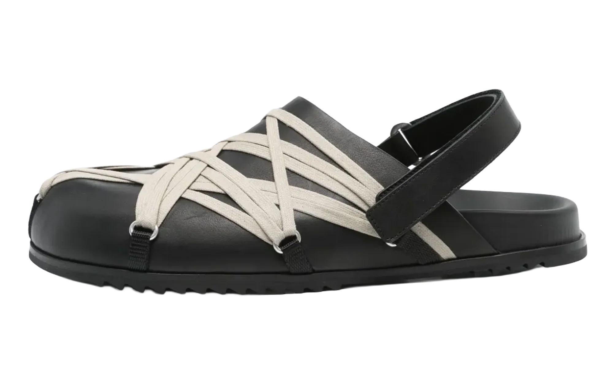 Hollywood Megalaced Mule Sandal "Granola Black" RU01E5813 LOOW1 09