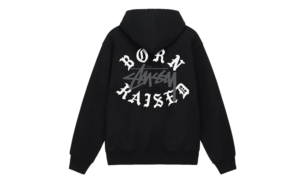 Born X Raised Logo Zip Hoodie "Black" STUS423