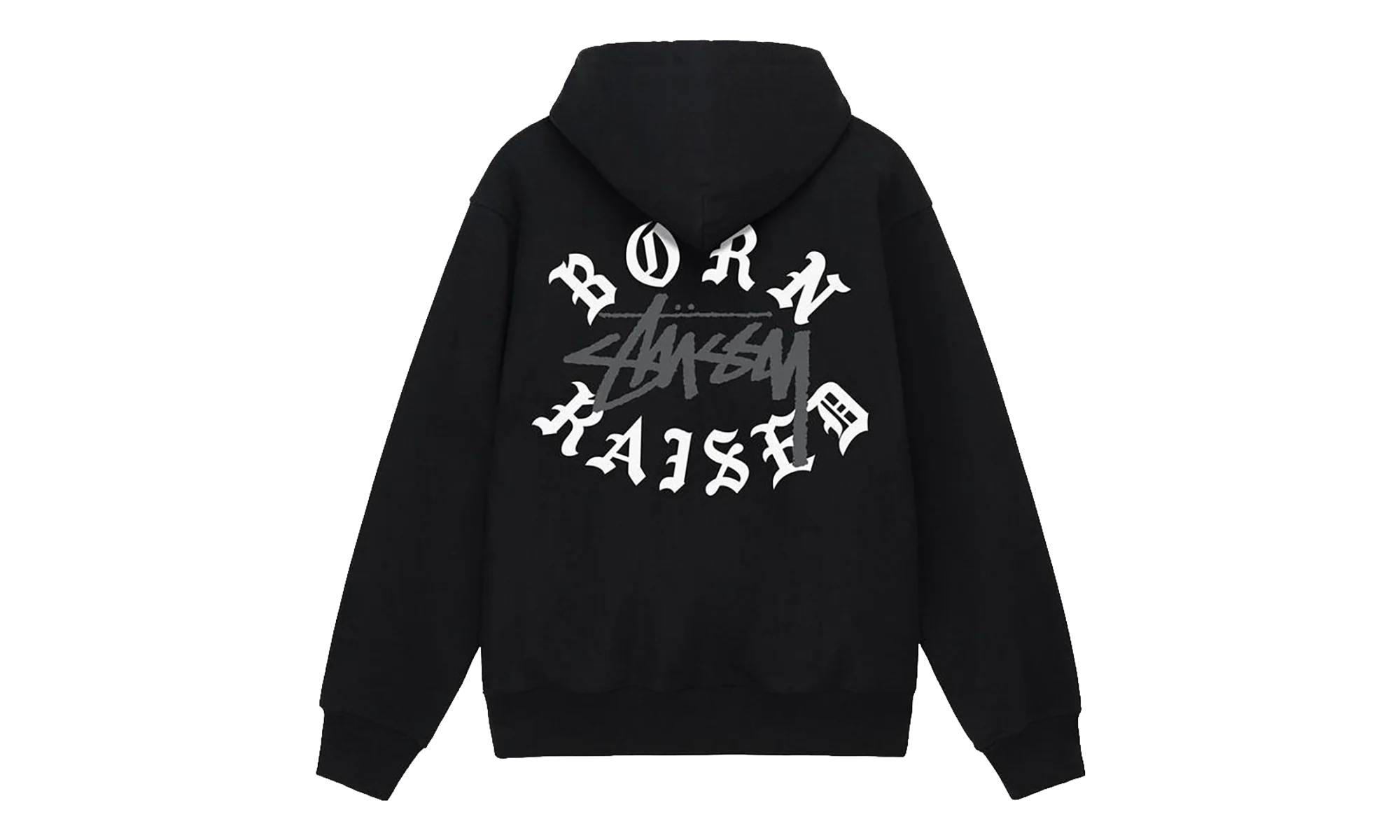 Born X Raised Logo Zip Hoodie "Black" STUS423