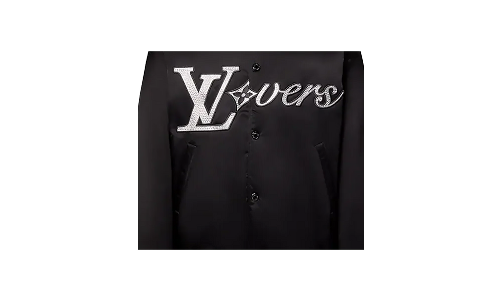 Embroidered Crystal Lovers Logo Nylon Jacket "Pharrell Williams - Black" 1AFHWQ