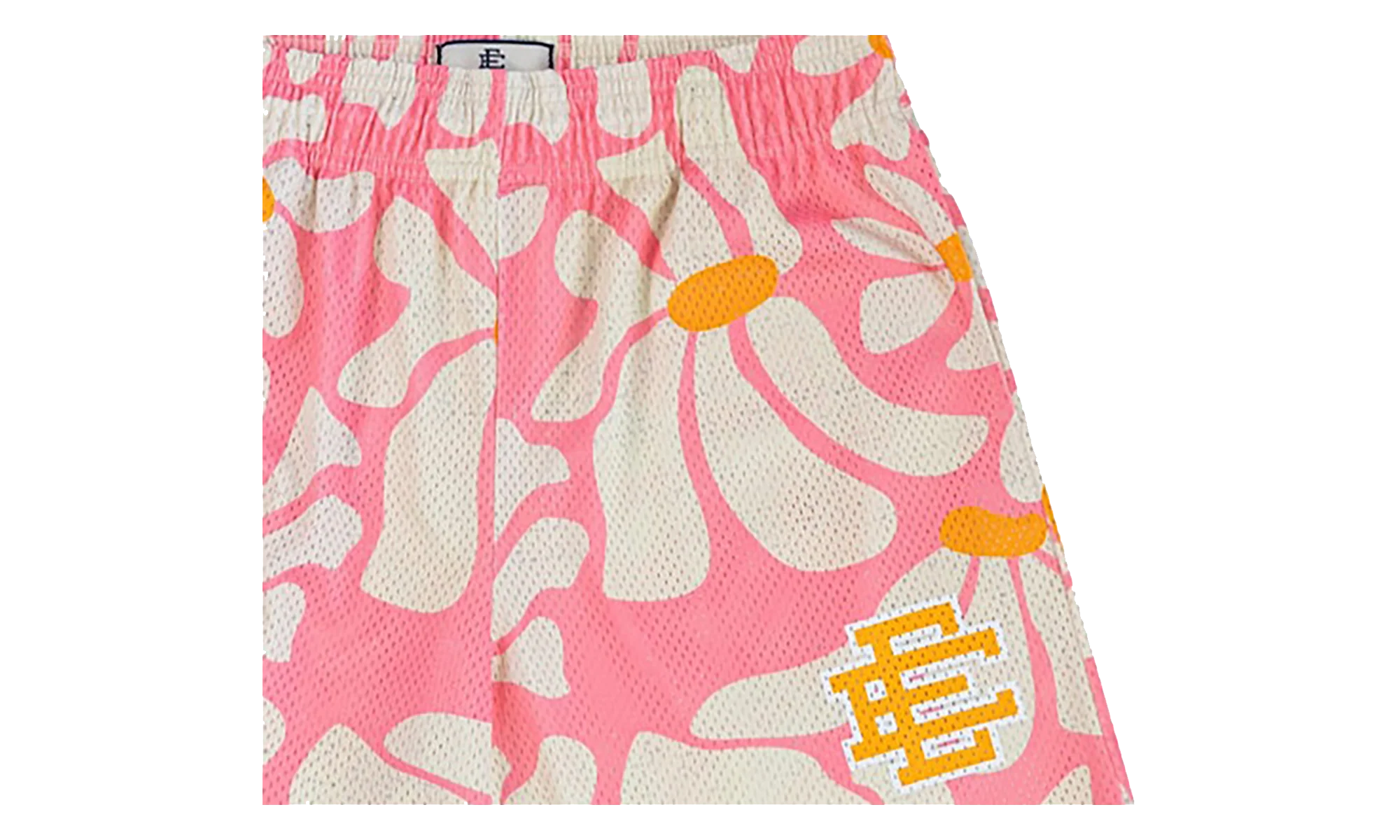 EE BASIC SHORT "SS24 - Pink Daisies/Yellow" EE783