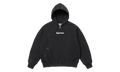 MM6 Maison Margiela Box Logo Zip Up Sweatshirt "SS26 - Black" SU27169
