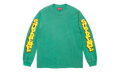 Cracked Sleeve Long Sleeves Top "SS26 - Washed Green" SU27436