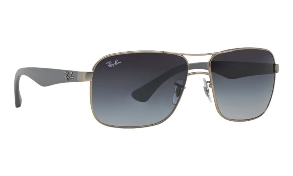 Square Sunglasses "MATTE SILVER" RB3516-019-8G_59