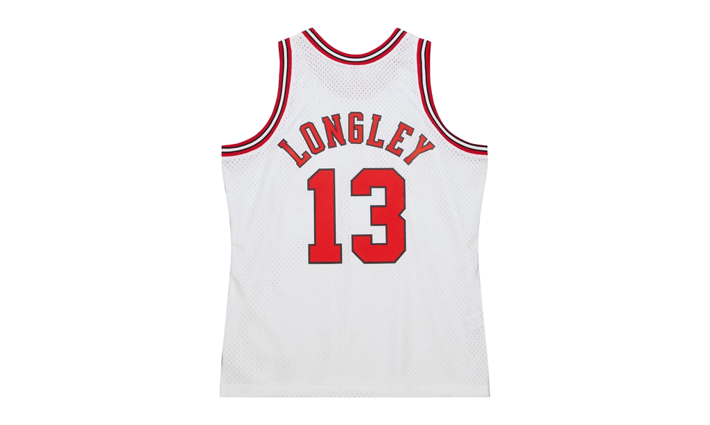 NBA Luc Longley Jersey "1997 Chicago Bulls - White" SMJY6370 CBU97LLOWHIT