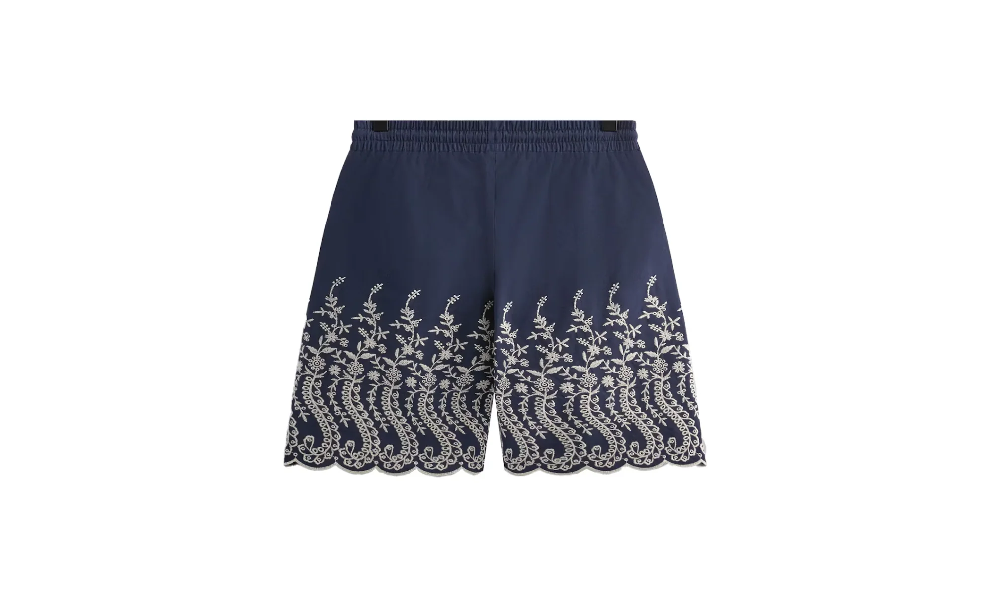 Floral Eyelet Lewis Short "Navy" KHM060594 5033