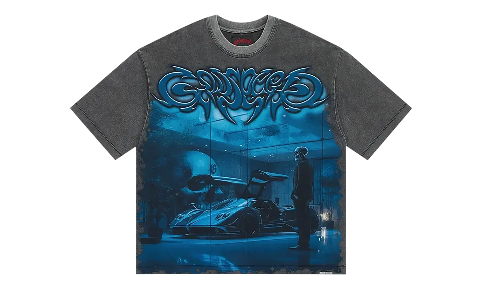 Showroom Miami Superrun T-Shirt "Grey Wash" GS180