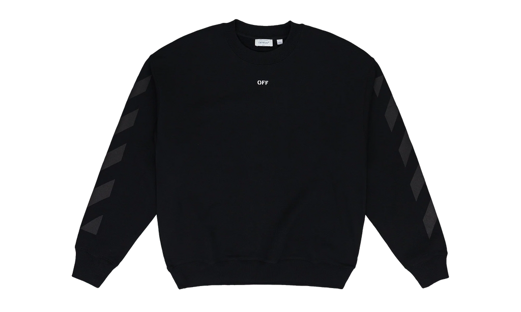 Cornely Diagonal Crewneck "Black" OFW-MHDS-0201