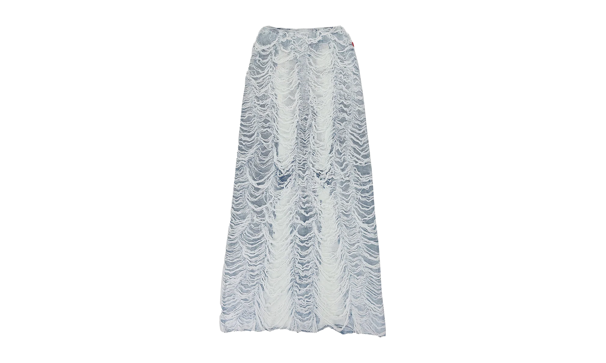 DENIM SHREDDED LONG SKIRT BLUE "Blue" A139350BNCG8NY