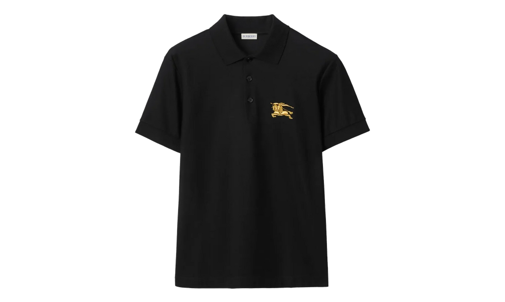 Metallic Equestrian Knight Polo Shirt "Black" 8119008