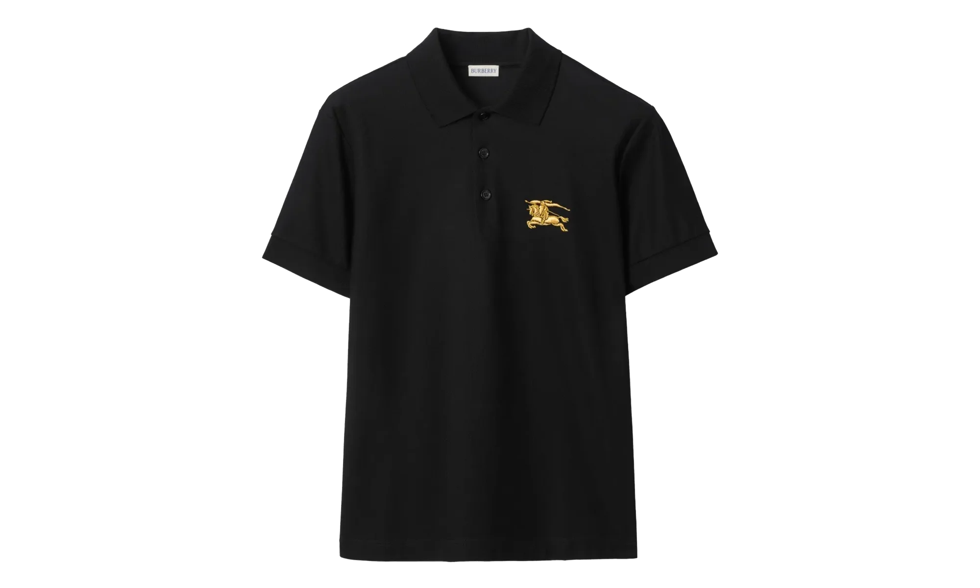 Metallic Equestrian Knight Polo Shirt "Black" 8119008