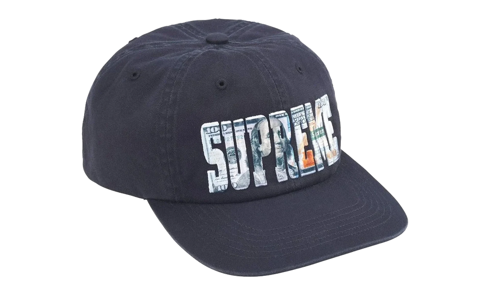 Embroidered Money Logo 6 Panel Hat "SS26 - Navy" SU27433