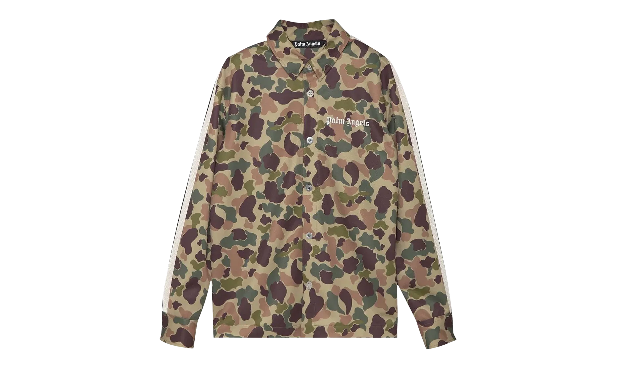 Camo Track Shirt "Military / White" PMGA104F21FAB0055601
