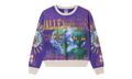 Space Alien Crewneck Sweatshirt "Purple" VAL55