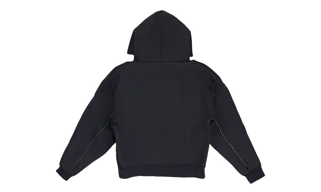 LONG DRAWSTRING HOODIE "Black" OFW MHDS 0001