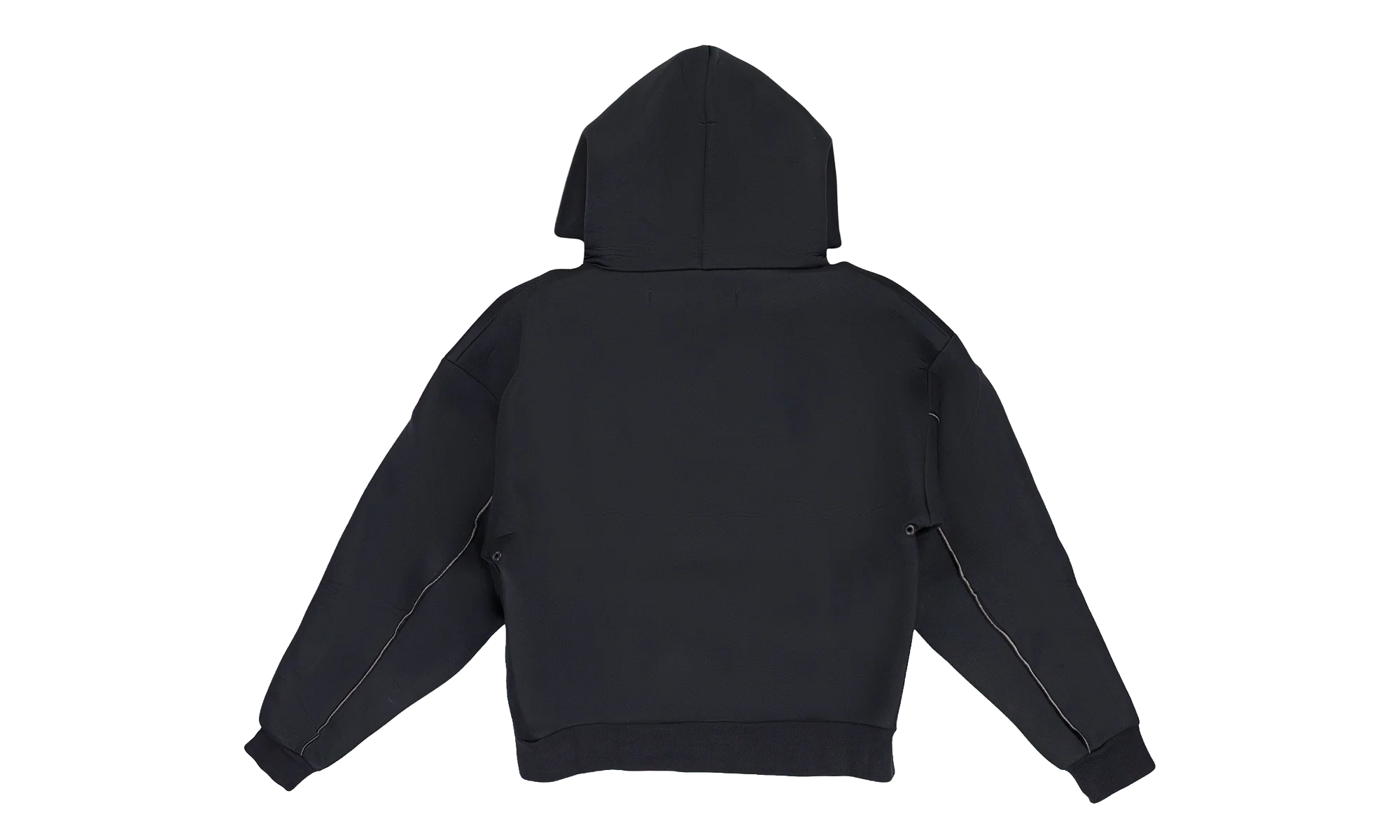 LONG DRAWSTRING HOODIE "Black" OFW MHDS 0001