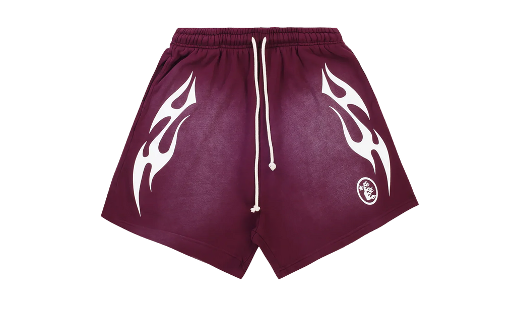 Flame Shorts "Burgundy / White" HSR099
