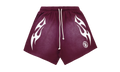 Flame Shorts "Burgundy / White" HSR099