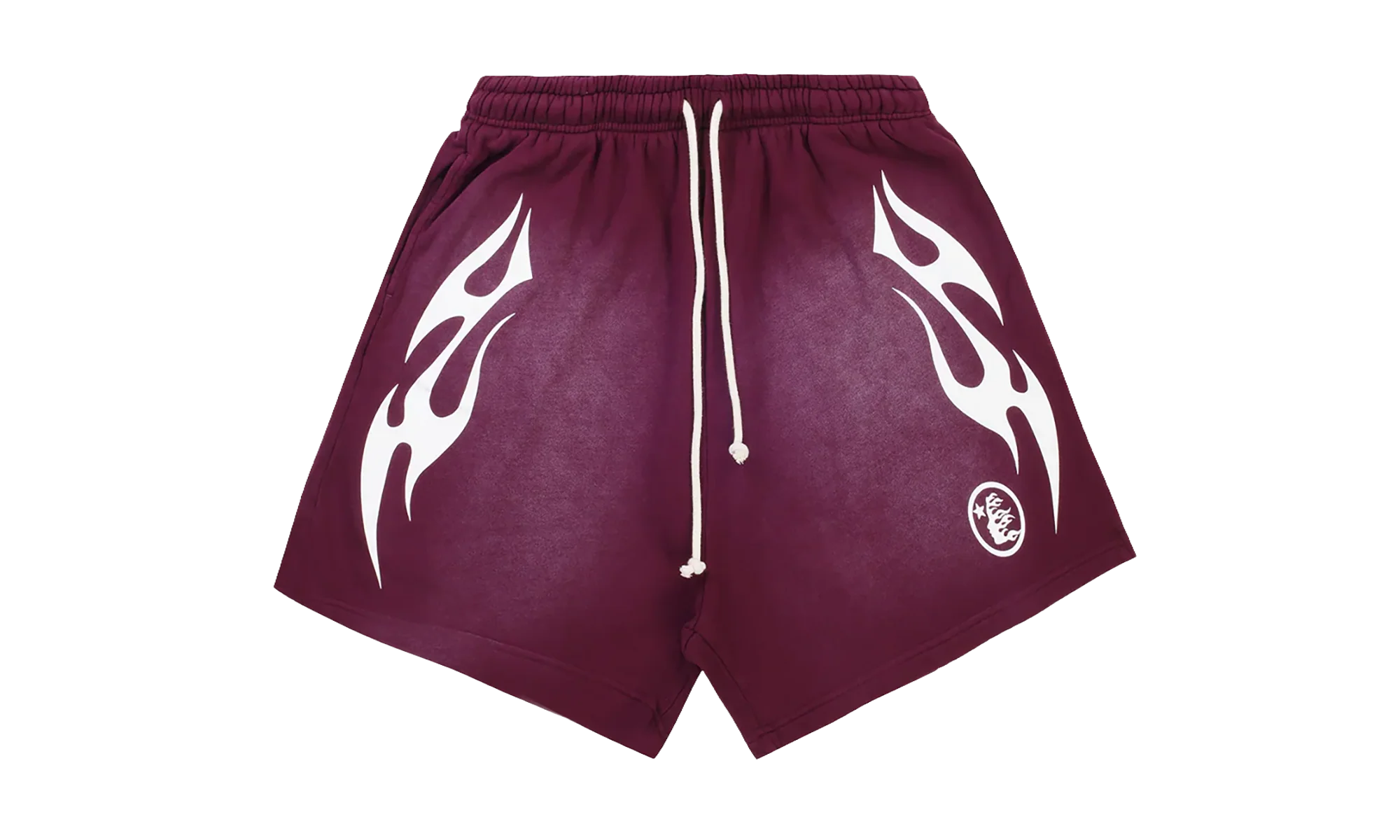 Flame Shorts "Burgundy / White" HSR099