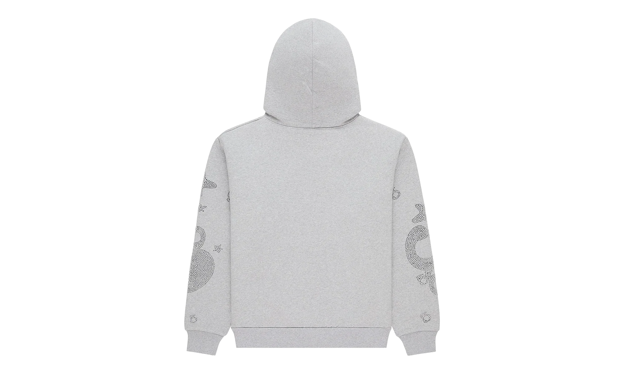 Rhinestone Beluga Hoodie "Grey" SP5der309