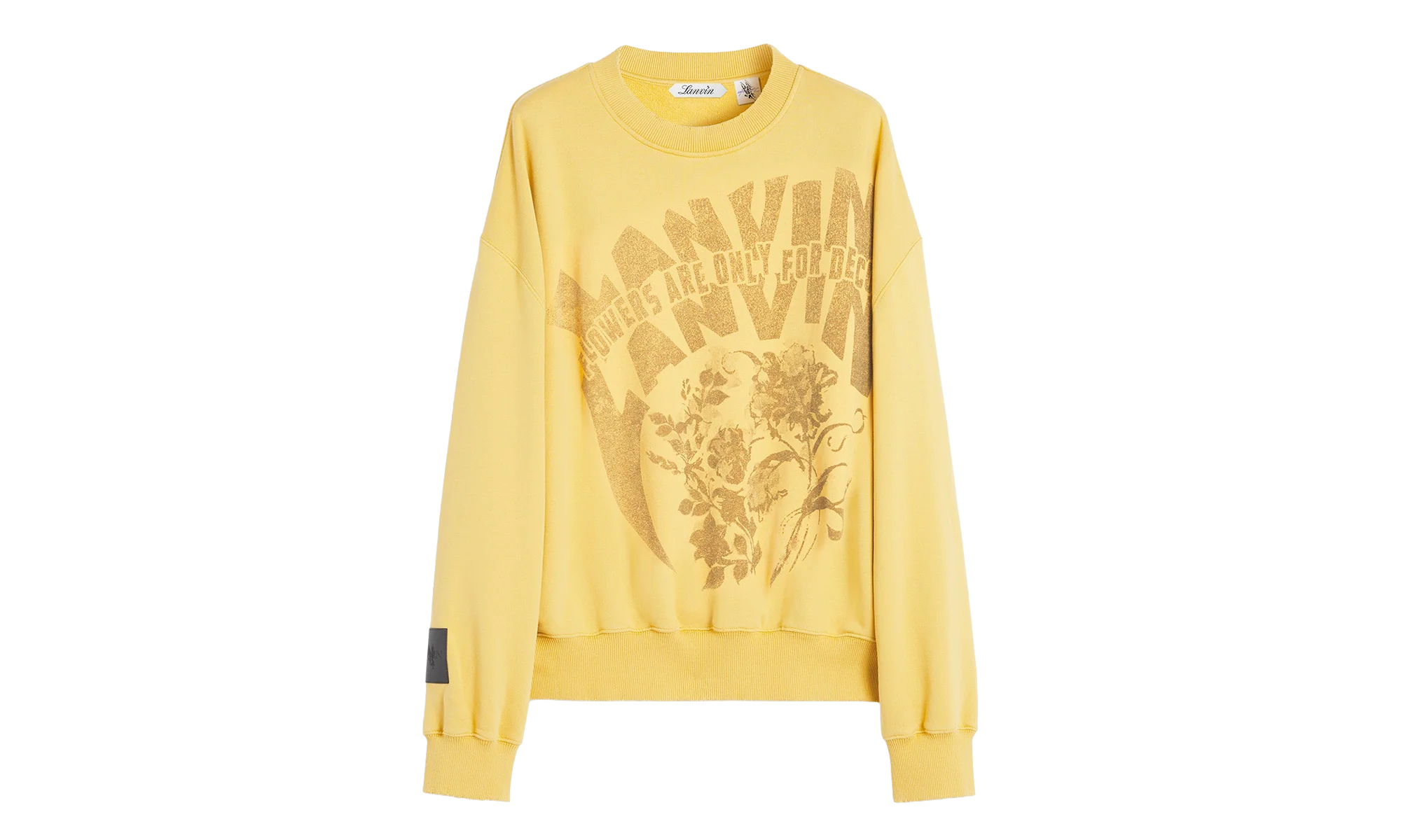PRINTED COTTON SWEATSHIRT "Yellow" RU SS0016 J120 P24 810