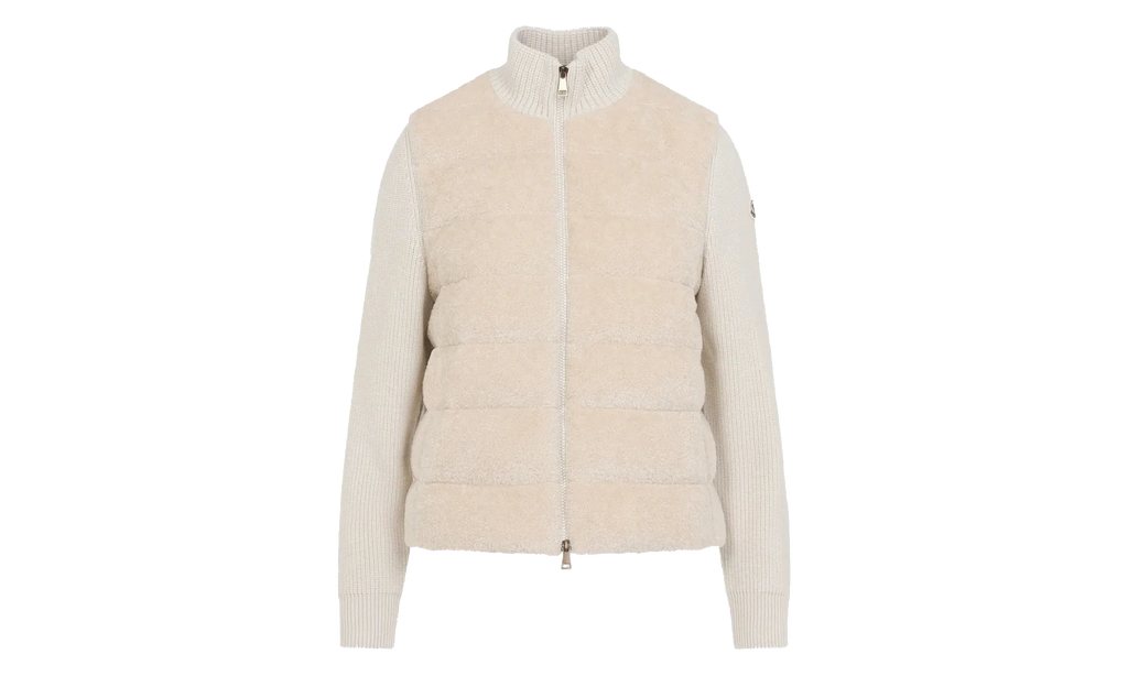 Stand Up Collar Zip Up Cardigan WMNS "White" MON53