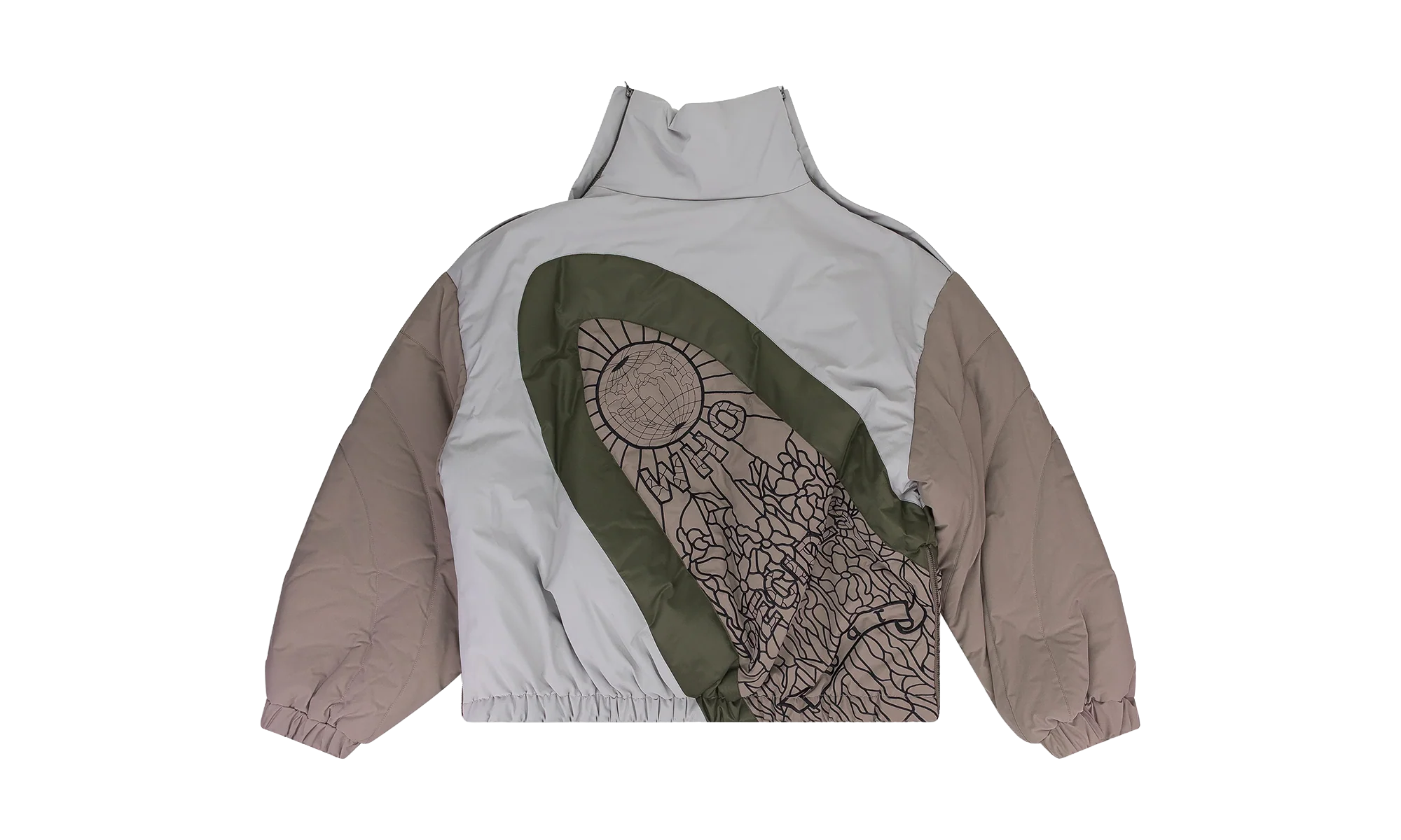 Diagonal Glass Puffer Jacket "Multicolor" 1300920030AW23 MULT
