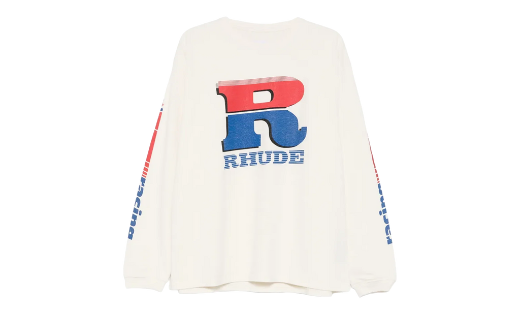 Split Petrol Logo Long-Sleeve Tee "Vintage White" RHPS26TT17012