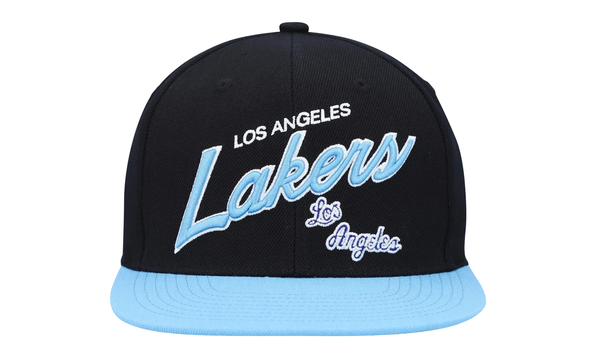 NBA Hardwood Classics Team Script 2.0 Fitted Cap "Los Angeles Lakers - Black" HHSF3283 LALYYPPPBLCK