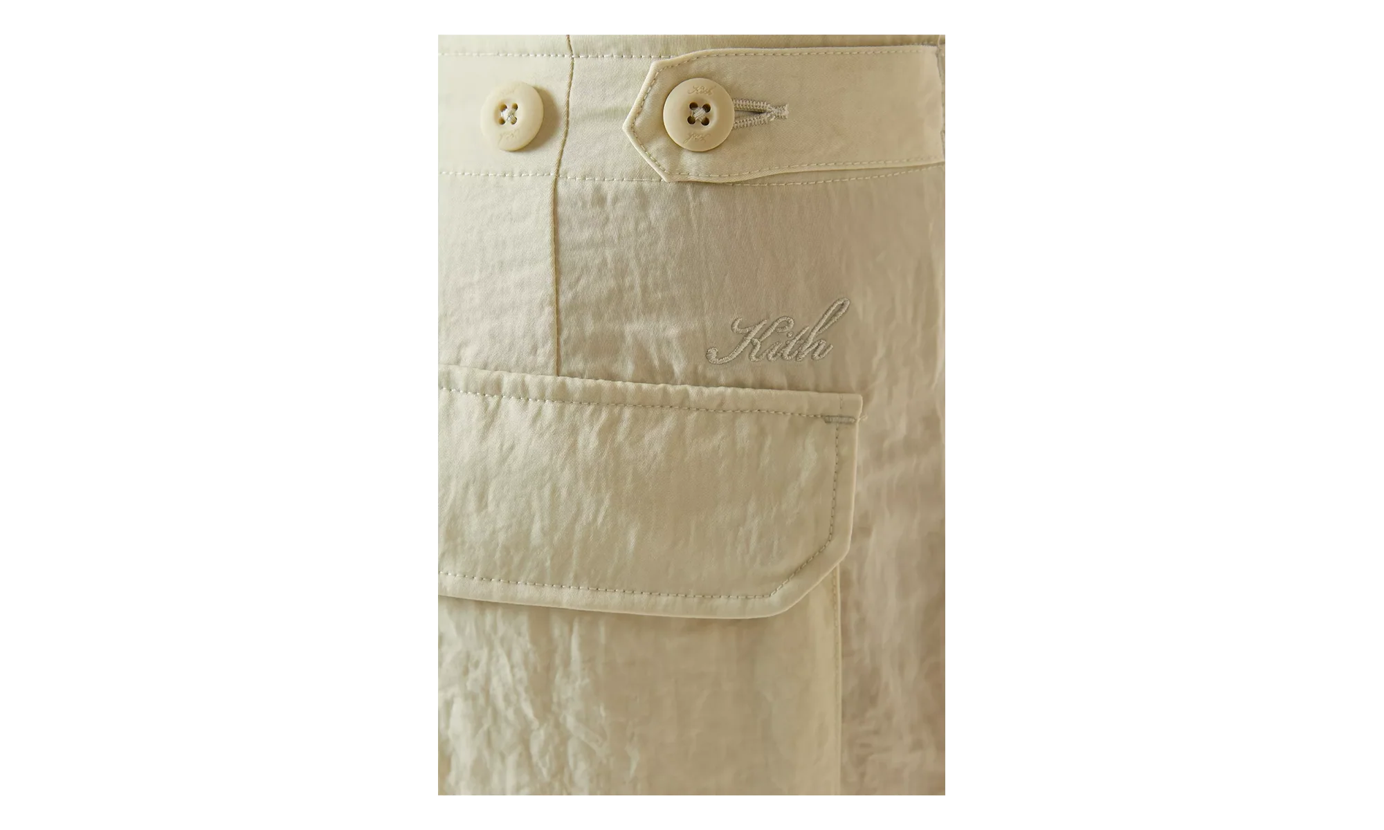 Ainsley Cargo Nylon Trouser "Off-White" KITH62