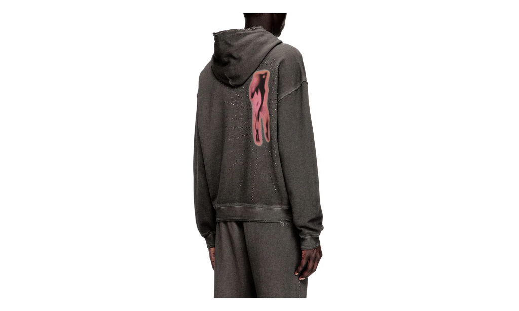 Treated Cotton Fleece Hoodie "Grey" A211940DCCD9CBA
