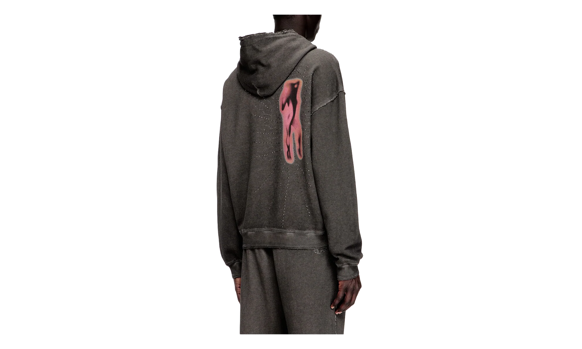 Treated Cotton Fleece Hoodie "Grey" A211940DCCD9CBA