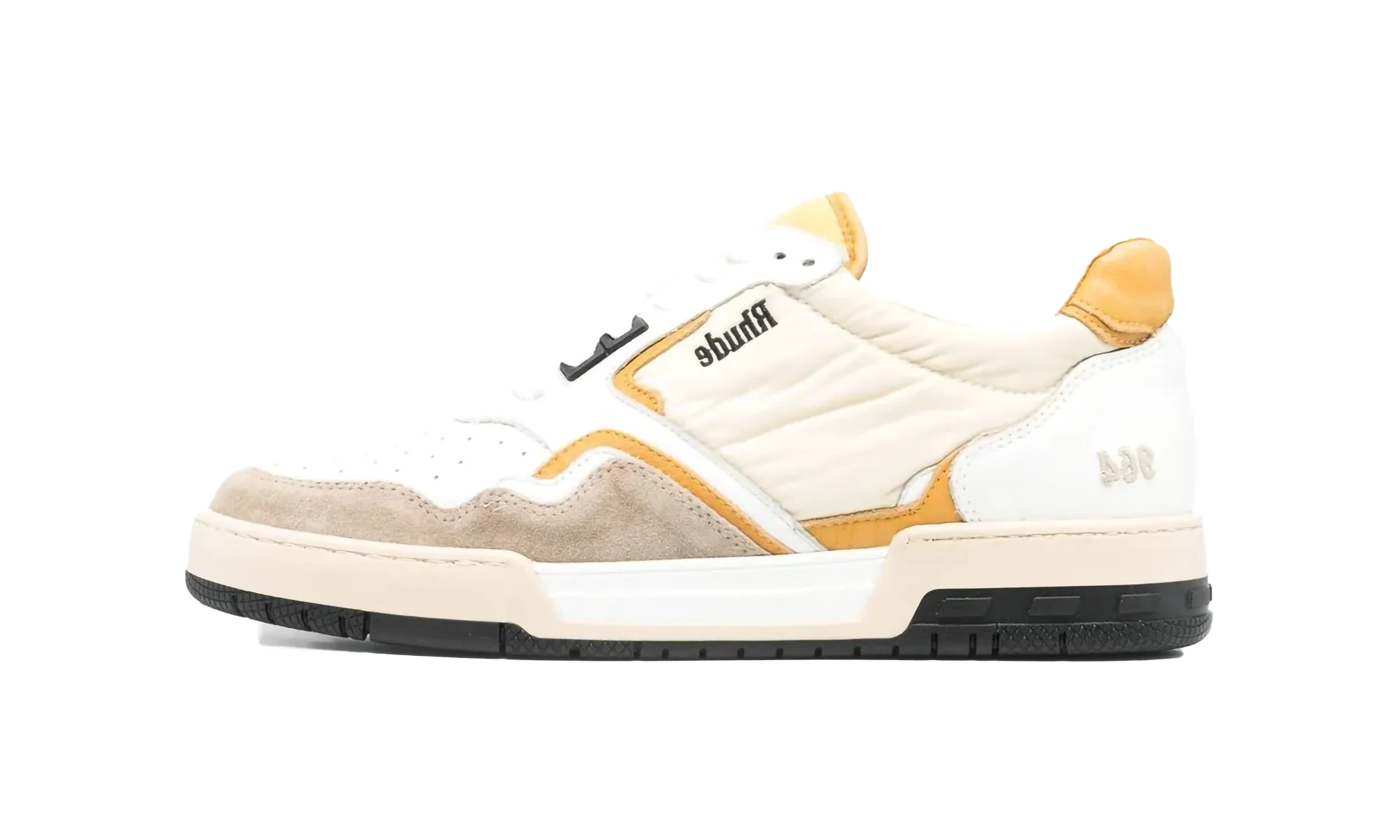 Leather Racing Sneaker "Yellow" RHFW22FO106040361036
