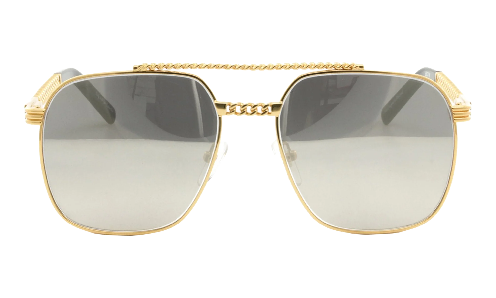 XL Cuban Link Edition 24KT "Yellow Gold / Dark Gray Gradient Mirror Flash Silver" CLXL2 0001 16D3