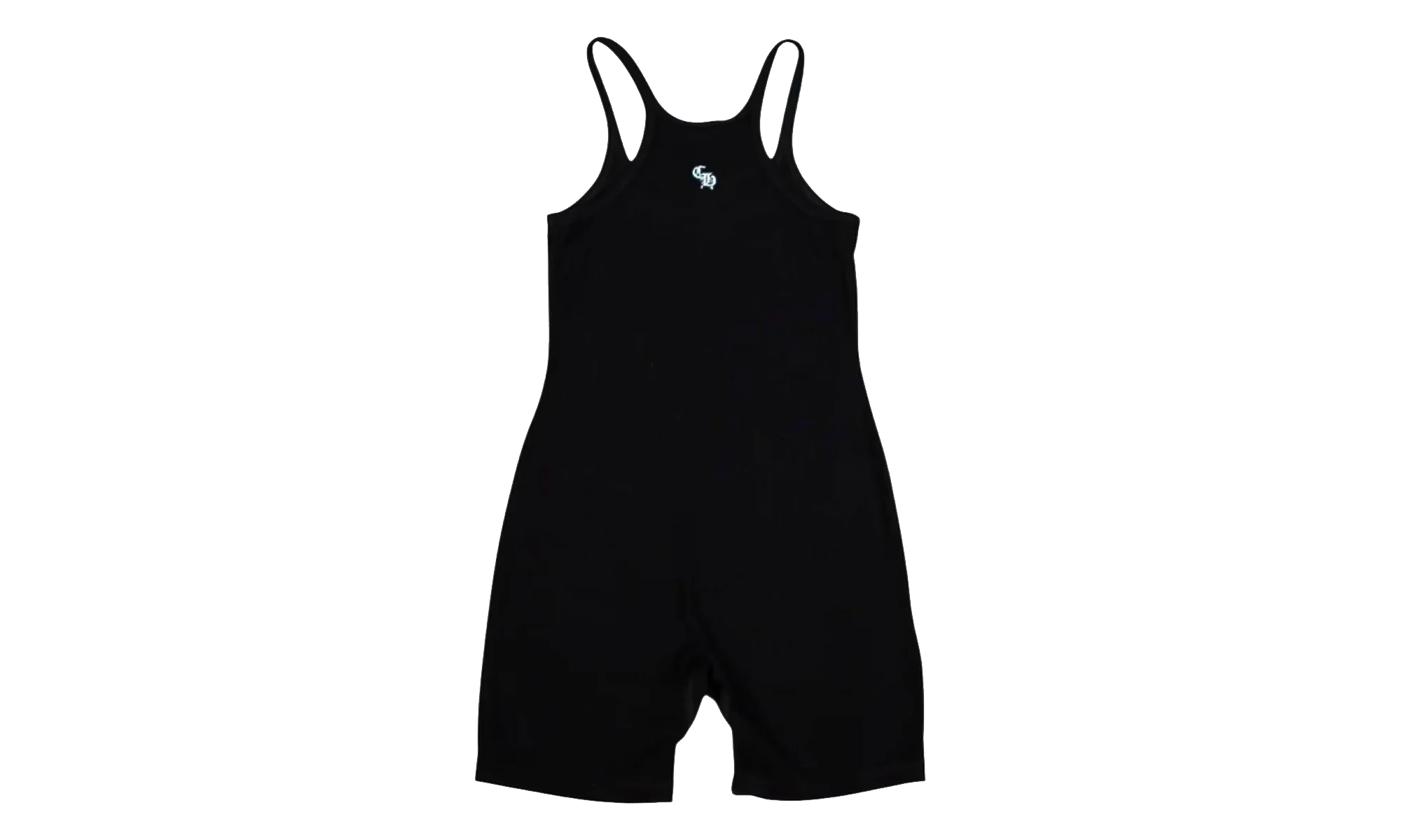 Ribbed Embroidered Romper "Black" CHRM1015