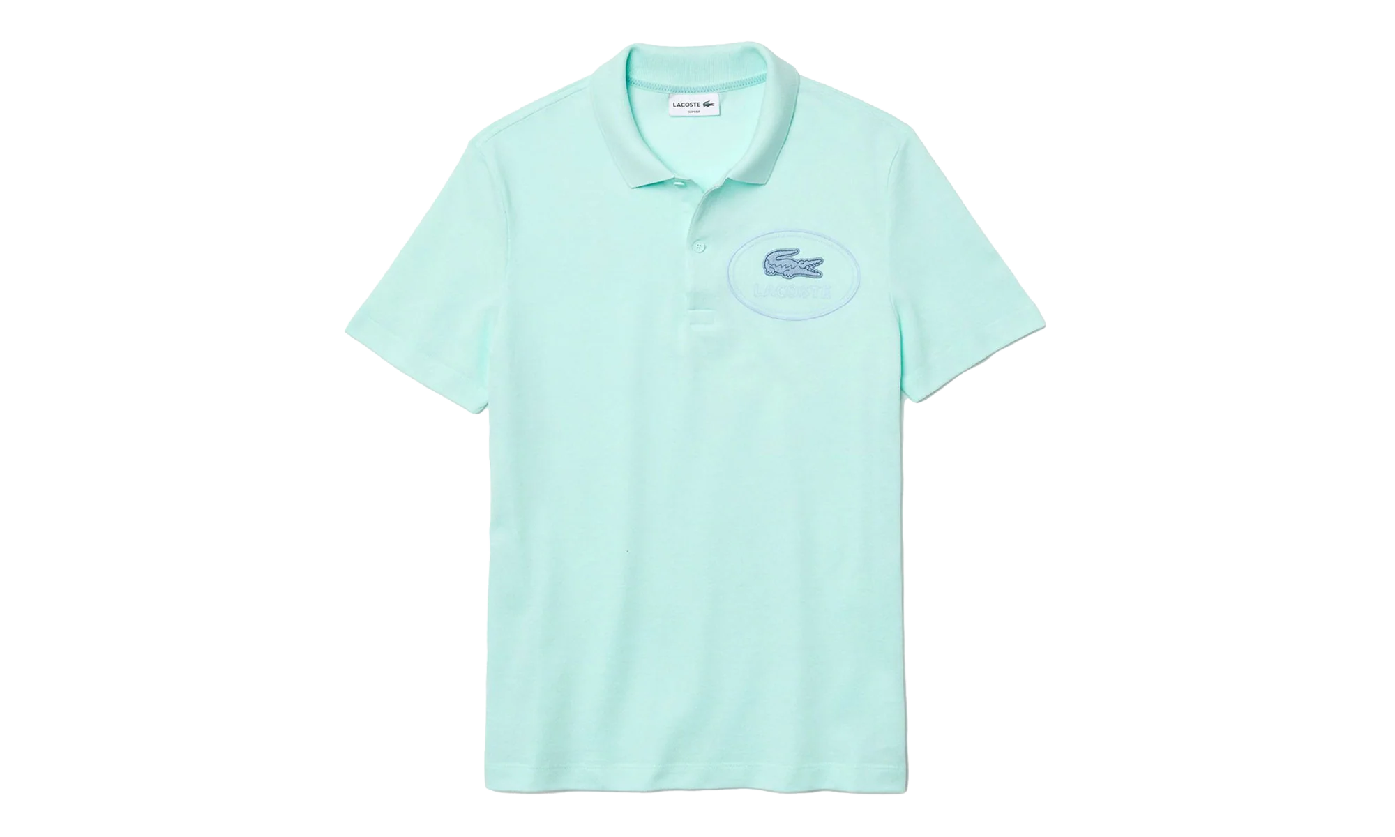 Slim Fit Embroidered Crocodile Pique Polo T-Shirt "Turquiose" PH9733 NRE