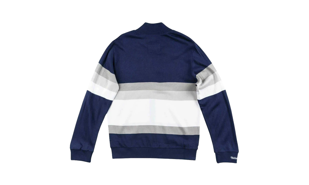 NFL Front Stripe Full Zip Sweater "Dallas Cowboys - Navy" SWTRAJ18024 DCONAVY