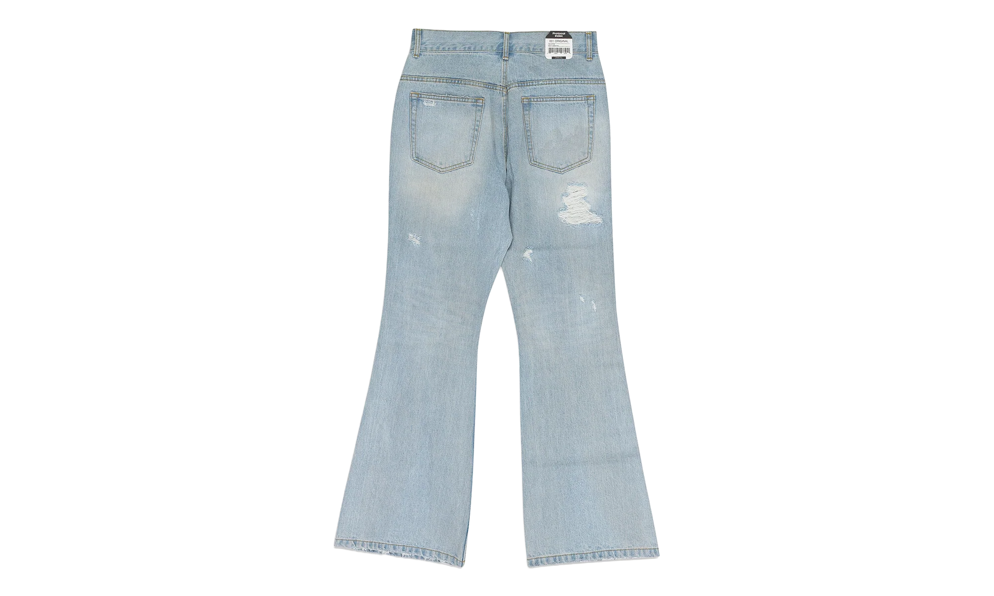 Double Closure Flared Denim "Blue" PI00002