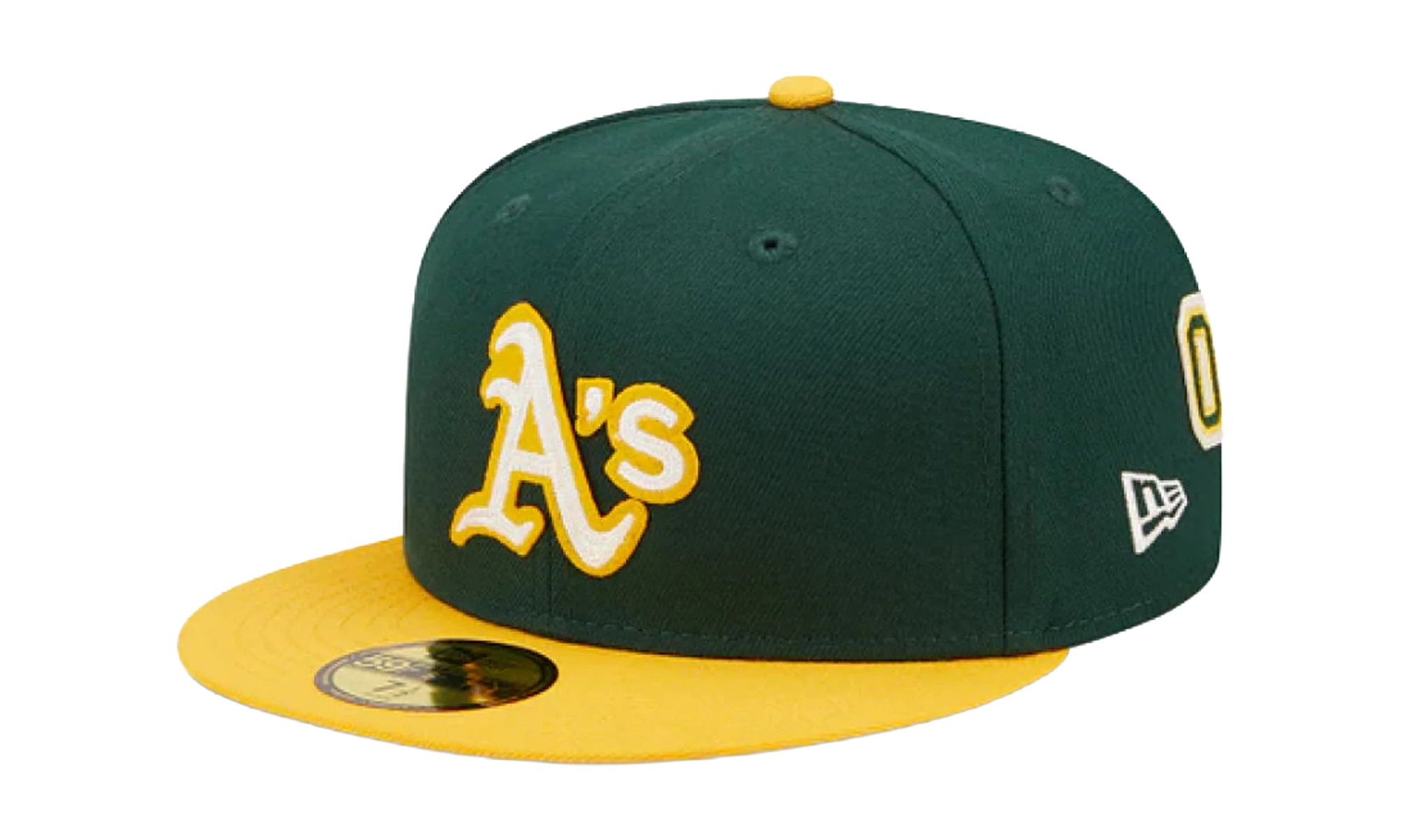 59FIFTY Oakland Athletics Letterman Fitted Hat "Green / Yellow" 60296438