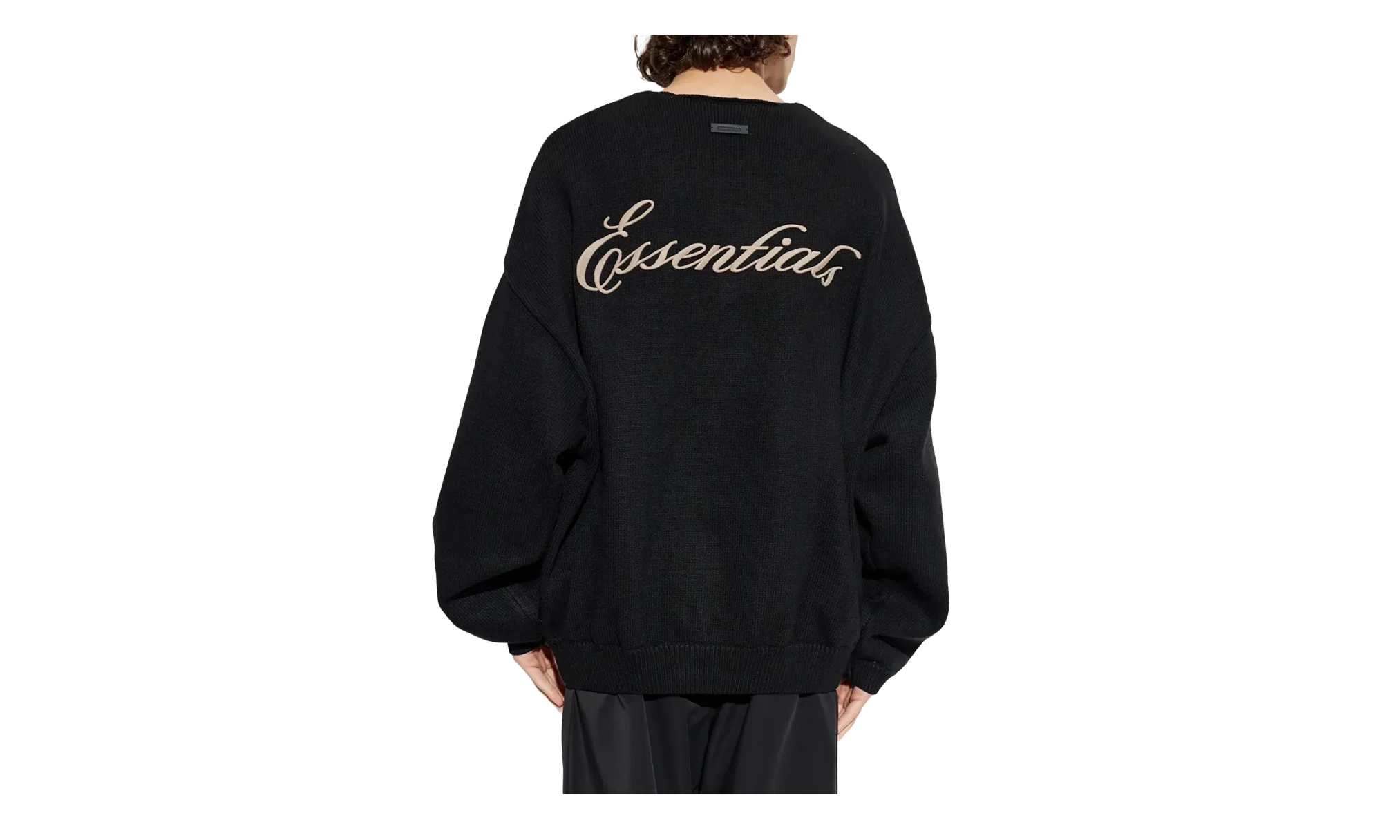 Waffle Crewneck Sweater "Vintage Black" 192HO254331F